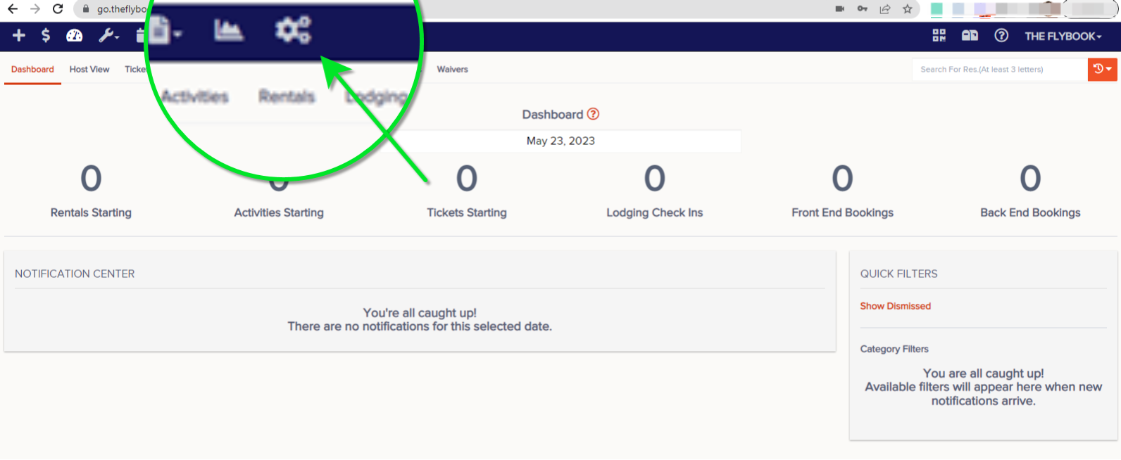 Tickets | Setup – The Flybook