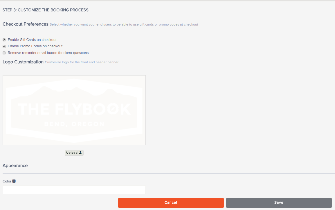 You Can Select The Background Color For Top Banner As Well Book Now Ons To Match