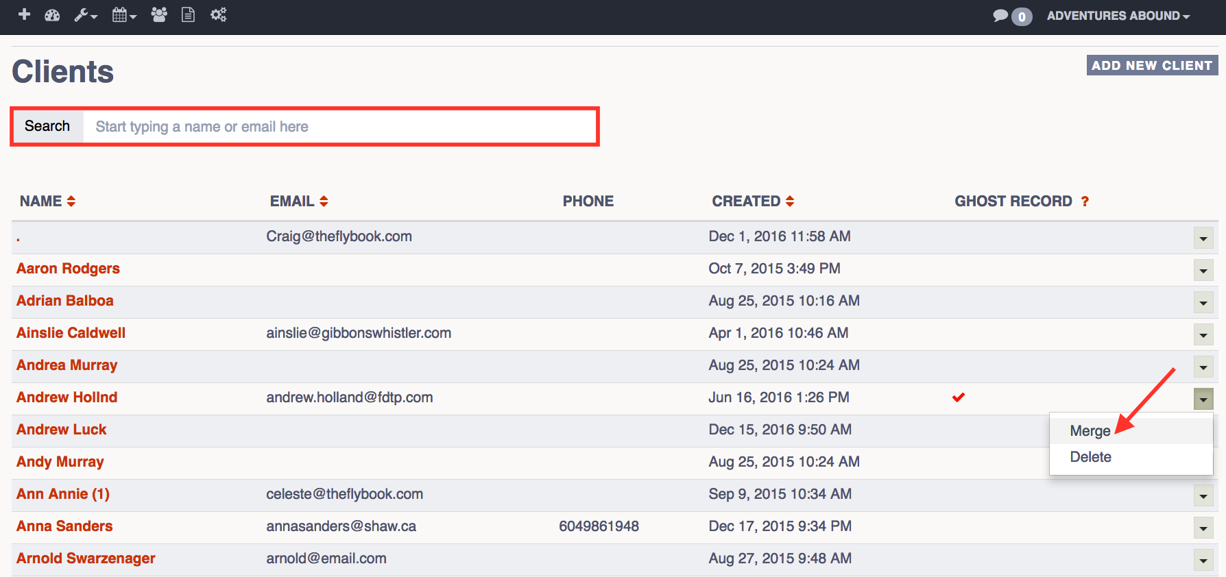 Can I merge client profiles together? – The Flybook